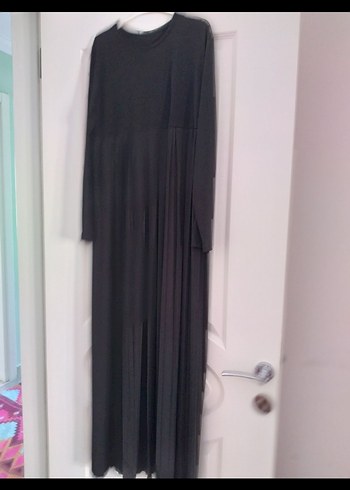 Uzun Siyah Gotik Kadın Elbise - Görsel 2