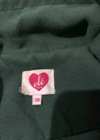 Yeşil Fermuarlı Kadın Ceket - Görsel 3