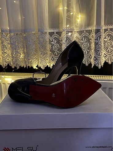 40 Beden siyah Renk OZ topuklu stiletto