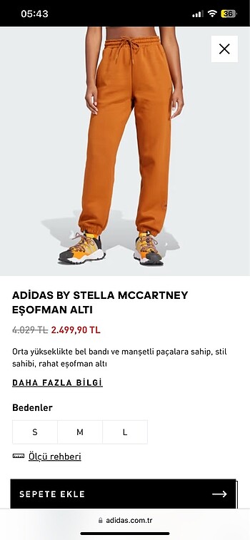 Stella McCartney Adidas Stella mcCartney eşofman altı