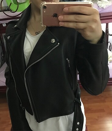 Crop ceket