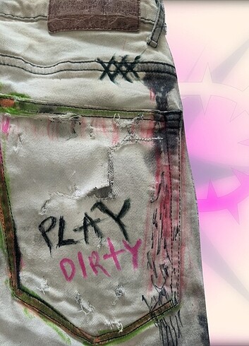 30 Beden Play Dirty Custom Bleached Pant(SOLD OUT)