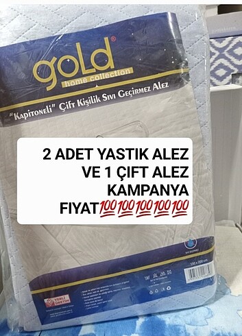 1 ADET ÇIFT ALEZ VE 2 YASTIK ALEZ