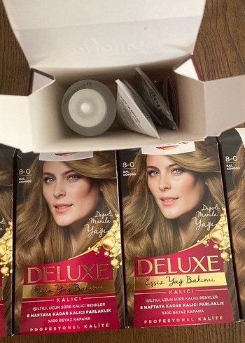 PALETTE DELUXE SAÇ BOYASI 8-0 BAL KÖPÜĞÜ 5 KUTU HEPSİ SIFIR - Görsel 4