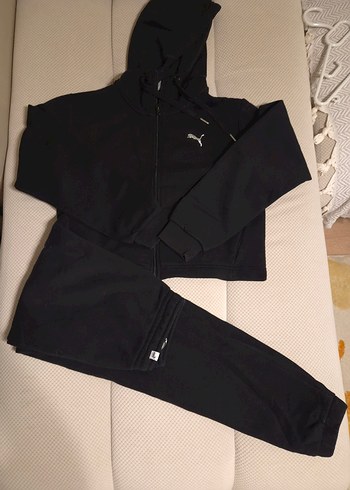 Puma Orjinal Puma Siyah Polarli Kapusonlu Kadin Esofman Takimi
