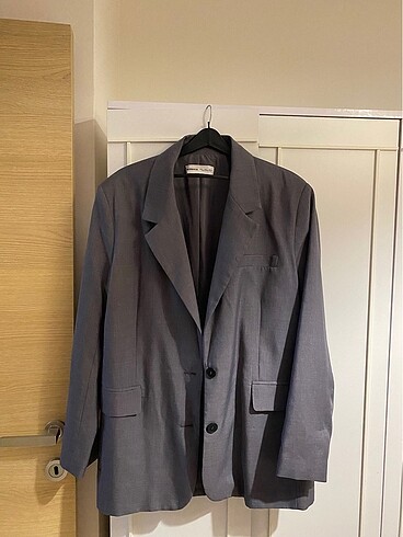 Gri blazer ceket