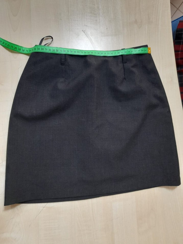 Siyah Kemerli Midi Etek - Görsel 2