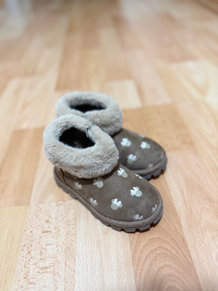 Bebek Bej Süet Tüylü Bot - Görsel 2