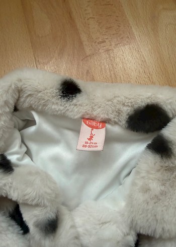 Leopar Desenli Kürklü Kız Çocuk Ceket - Görsel 4