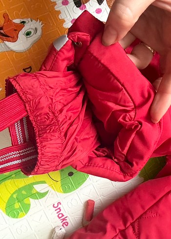 Zara Bebek Kırmızı Fermuarlı Kayak Tulumu - Görsel 4