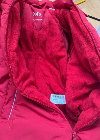 Zara Bebek Kırmızı Fermuarlı Kayak Tulumu - Görsel 3