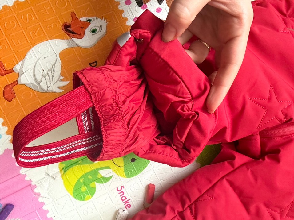Zara Bebek Kırmızı Fermuarlı Kayak Tulumu - Görsel 4