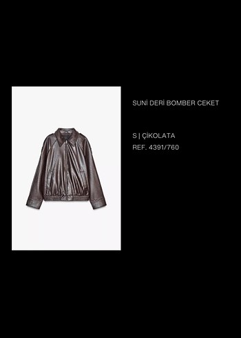Kadın Çikolata Rengi Deri Bomber Ceket