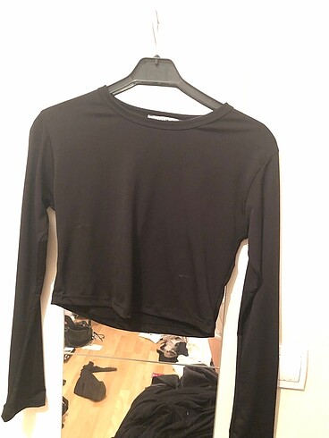 Oysho siyah crop