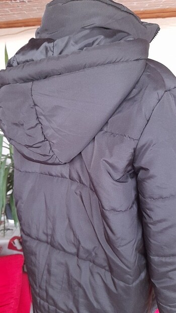 xl Beden siyah Renk Şişme mont