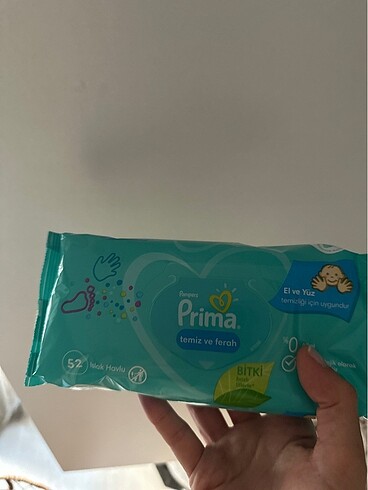 prima açılmamış ıslak mendil