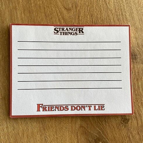 Stranger Things Memopad 2 adet