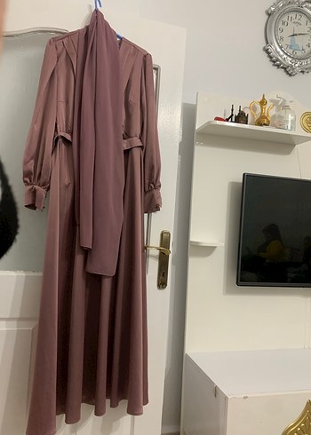 Kemer Detaylı Uzun Kadın Elbise - Görsel 6