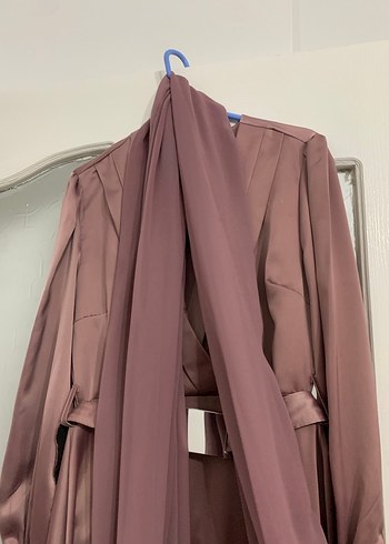 Kemer Detaylı Uzun Kadın Elbise - Görsel 5