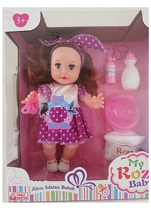 Beden Renk Roza Altını Islatan Bebek Biberon ve Emzikli Set