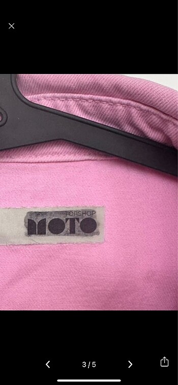 Topshop Top shop marka pembe crop ceket
