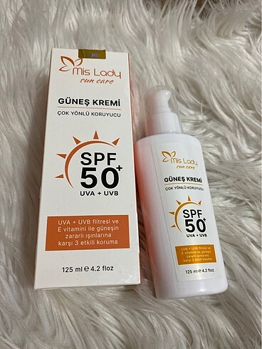 Mis Lady güneş kremi sıfır ürün