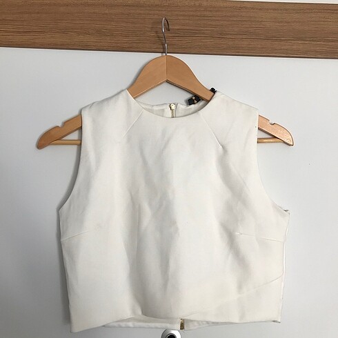 Croptop crop top / Beyaz Kısa Üst Büstiyer Mini Üst