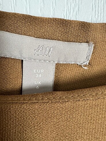 34 Beden camel Renk H&M Model Elbise