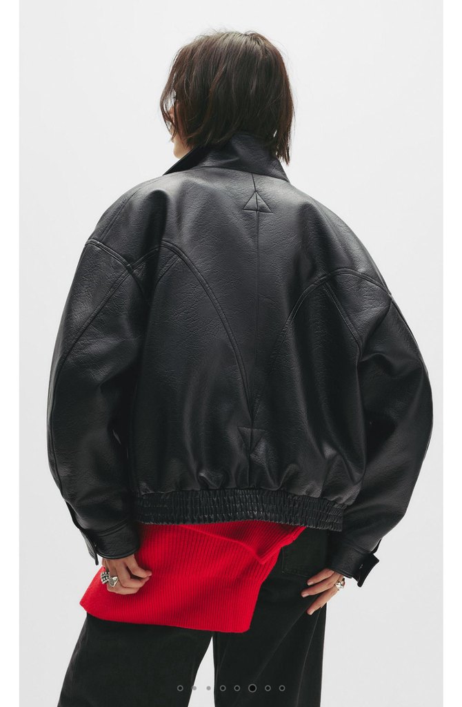 pull bear suni deri ceket - Görsel 2