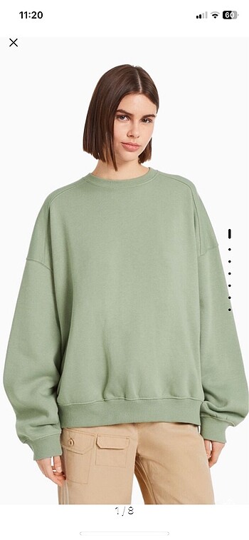 yeşil oversize sweatshirt