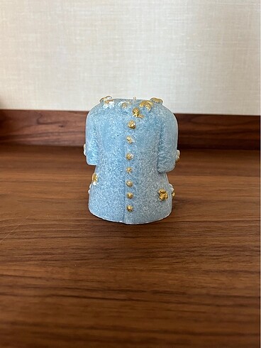 DEKORATİF MAVİ MUM 10cm* 8cm