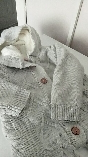 Sıfır bebek triko kalın tulum - Görsel 5