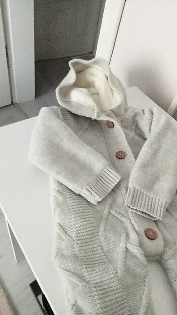 Sıfır bebek triko kalın tulum - Görsel 7