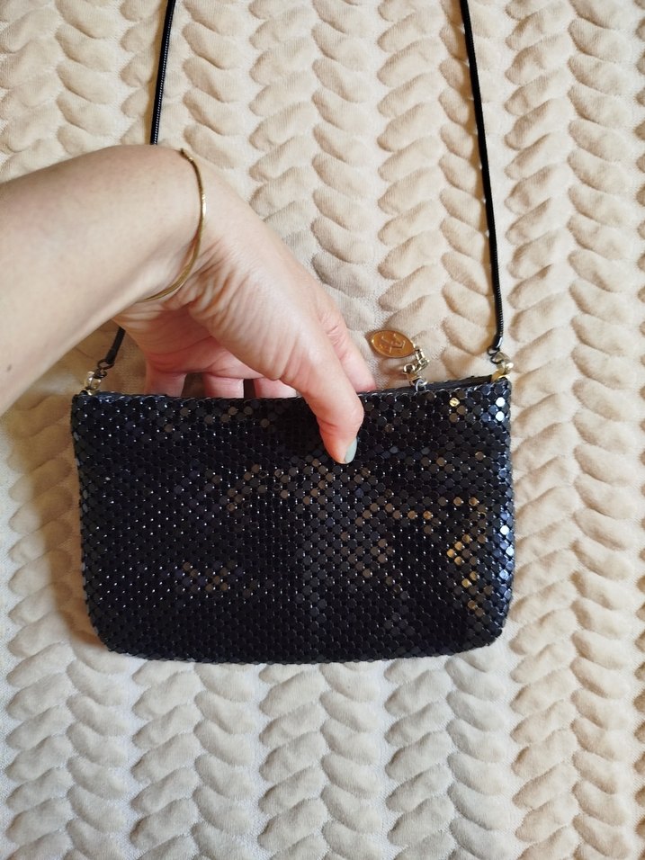 Siyah Pul Desenli Çanta - Görsel 2