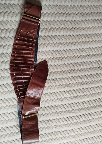 Kahverengi Deri Tokalı Kemer - Görsel 2