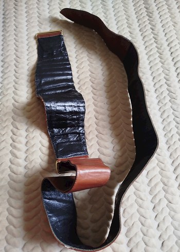 Kahverengi Deri Tokalı Kemer - Görsel 3