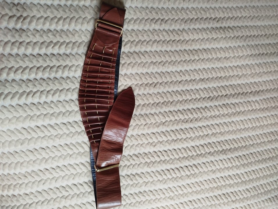 Kahverengi Deri Tokalı Kemer - Görsel 2