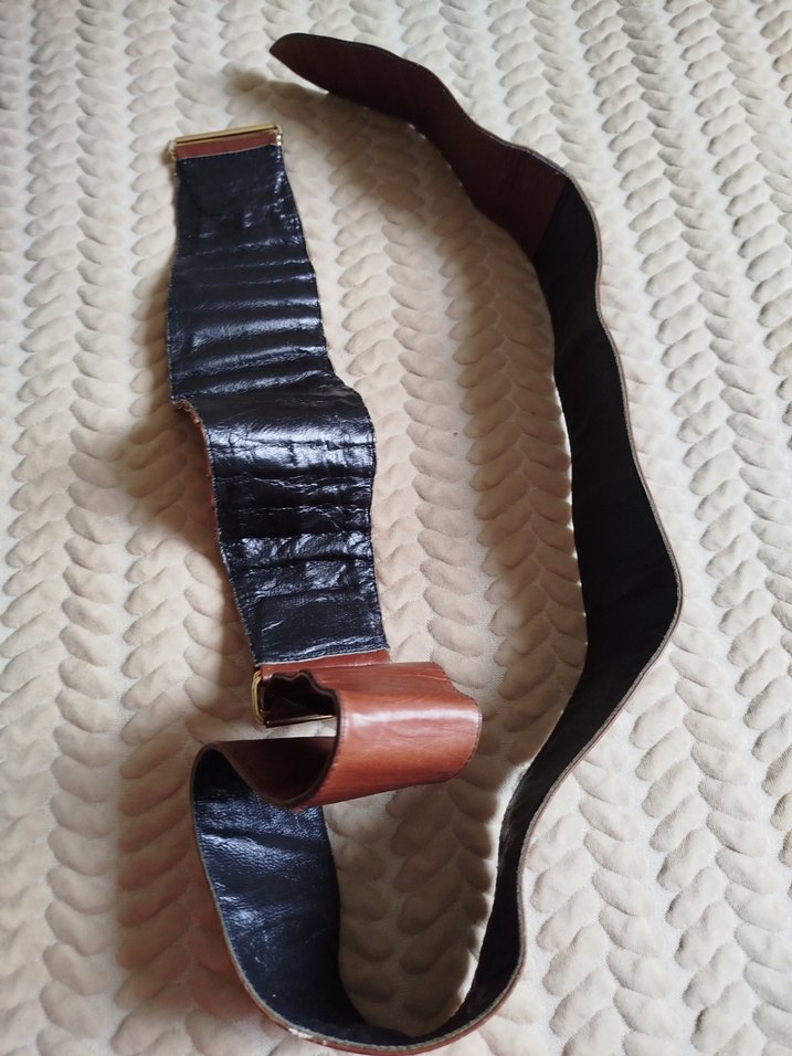 Kahverengi Deri Tokalı Kemer - Görsel 3