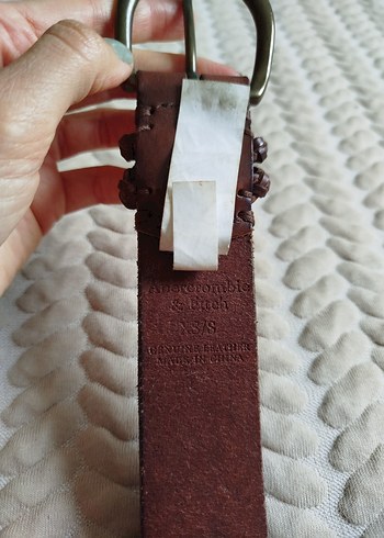 Koyu Kahverengi Deri Tokalı Kemer - Görsel 2