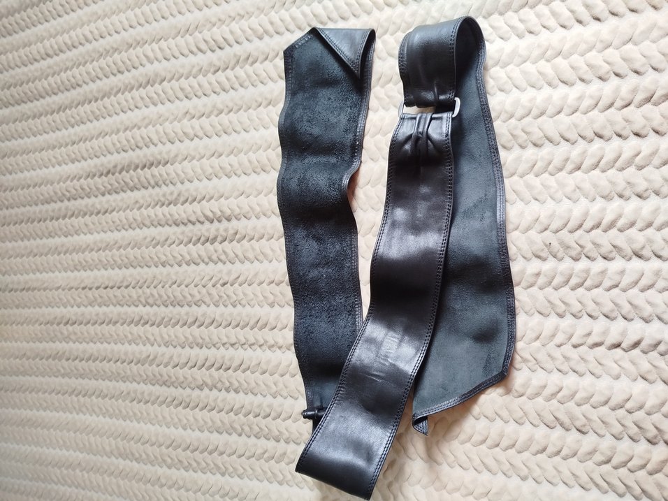 Siyah Deri Kemer - Görsel 2