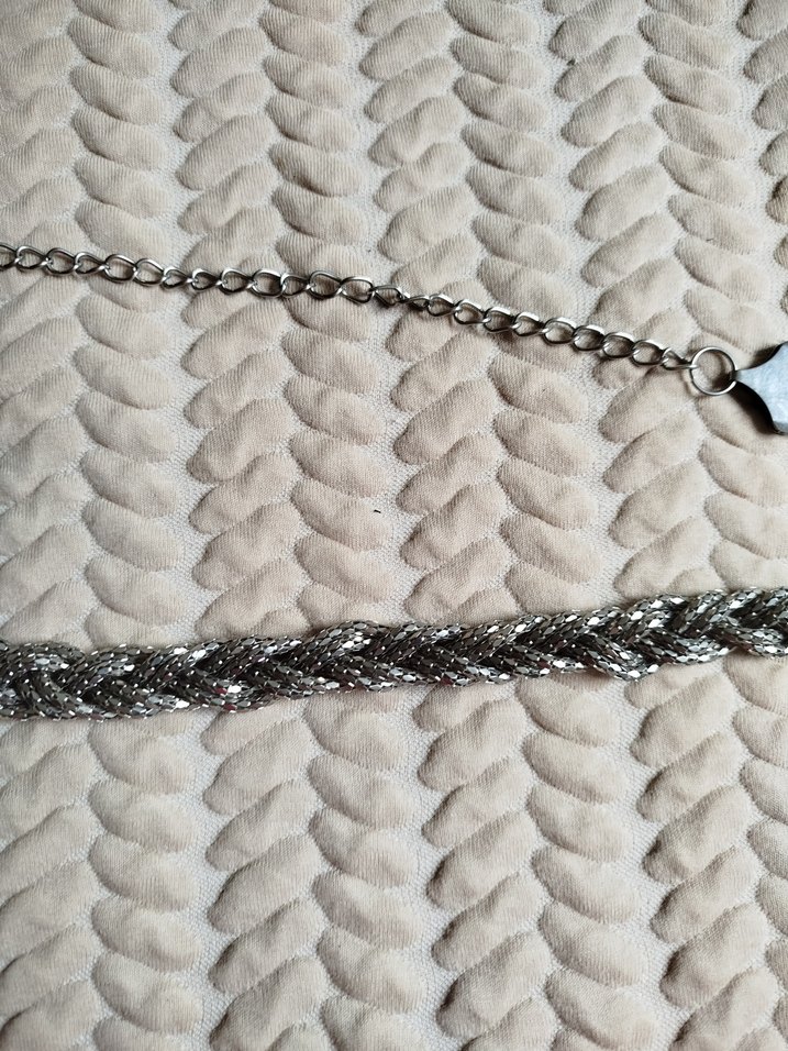 Gri Bohem Zincir Detaylı Uzun Kemer - Görsel 2