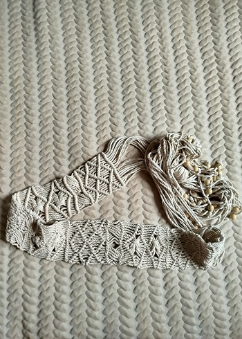 Bohem Makrome El Yapımı Kemer - Görsel 2