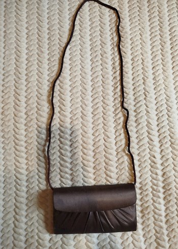 Kahverengi Deri Pilili Kadın Portföy Çanta - Görsel 2