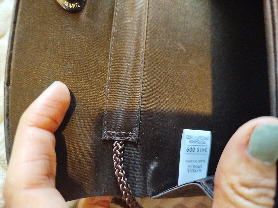 Kahverengi Deri Pilili Kadın Portföy Çanta - Görsel 5