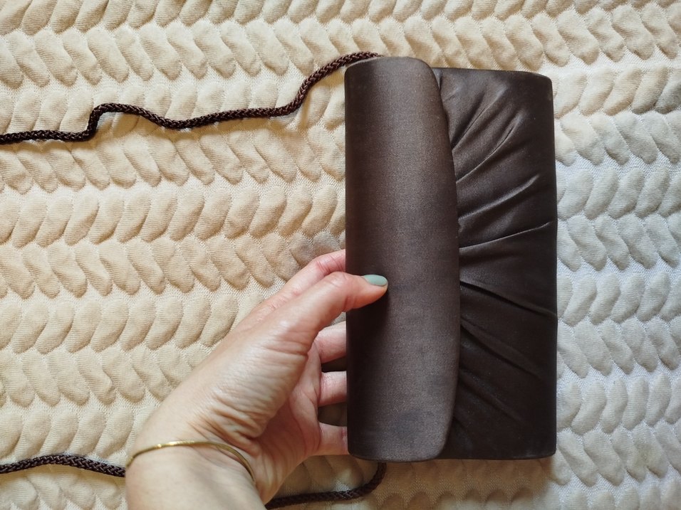 Kahverengi Deri Pilili Kadın Portföy Çanta - Görsel 3