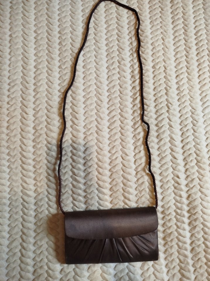 Kahverengi Deri Pilili Kadın Portföy Çanta - Görsel 2