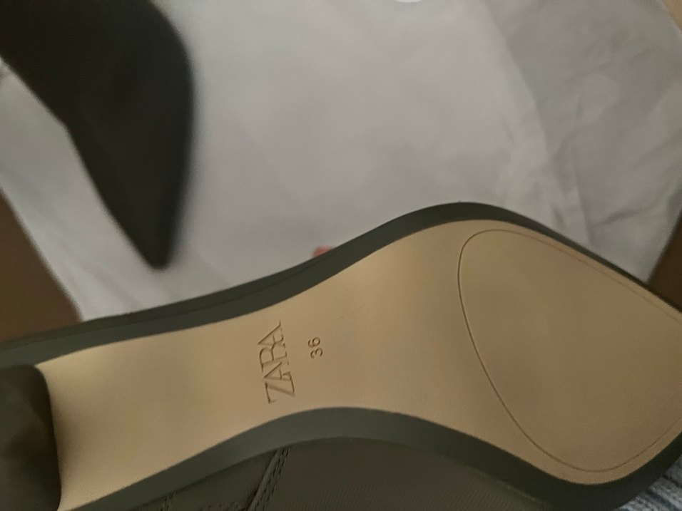 Zara Kadın Haki  Topuklu Bot - Görsel 3