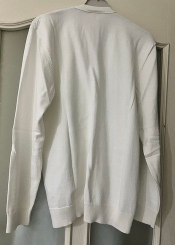 Beyaz Erkek Hırka - Görsel 5