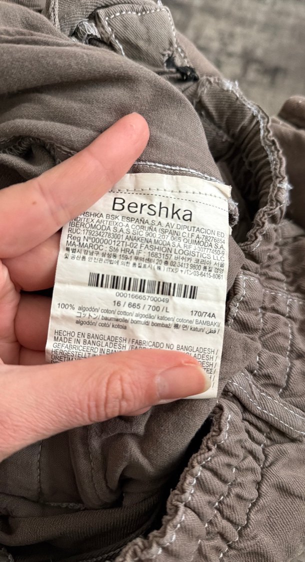 Bershka wide leg kargo pantolon — görsel 3/7