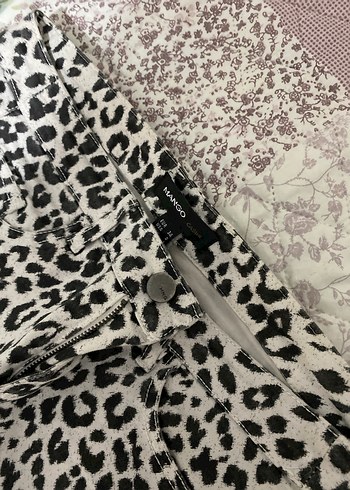 Kadın Leopar Desenli Uzun Jean Pantolon - Görsel 2